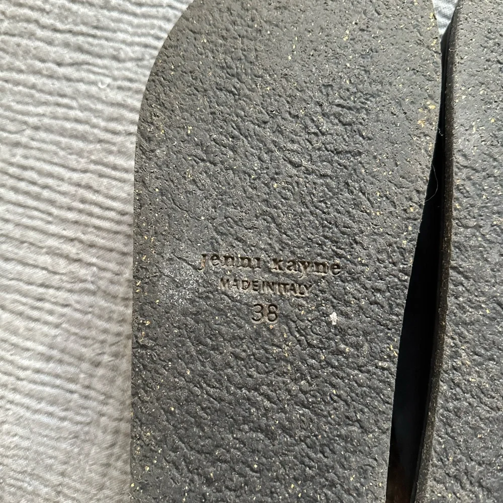 JENNI KAYNE Oiled Leather Moc Clogs Black Size 38 - Picture 5 of 8